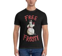 RDESEDRTRE Frosty The Snowman for Men t Shirt Black XXL