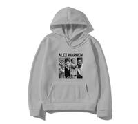 RDGKUCB Alex Warren Little Orphan Alex 2026 Tour Sudadera con Capucha Harajuku Sudadera Manga Larga Sudadera Unisex Hip-Hop Prenda De Vestir-Grey||m