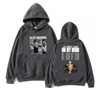 RDGKUCB Y2K Sudadera con Capucha 2026 Alex Warren Little Orphan Alex Tour Harajuku Manga Larga Jersey Unisex Hip-Hop Prenda De Vestir-Dark Gray||XX_l