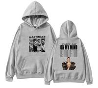 RDGKUCB Y2K Sudadera con Capucha 2026 Alex Warren Little Orphan Alex Tour Harajuku Manga Larga Jersey Unisex Hip-Hop Prenda De Vestir-Grey||m