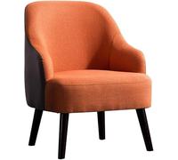 RDIAYDN Sillas de comedor, sillas de cocina, mesa de almacenamiento de madera maciza, sofá de tela, hotel, sala de estar, negociar, balcón, silla de reunión (color: naranja A) (naranja B)