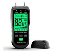 RDINSCOS Medidor de Humedad con Pantalla LCD,Detector de Humedad con Botón HOLD,Alarma para Paredes de Yeso/Madera