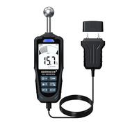 RDINSCOS Medidor de Humedad con Pin & sin Pin,Medidor de Humedad Pared con Pantalla LCD y Alarma Audible para Paredes, Madera