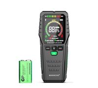 RDINSCOS Medidor de Humedad Sin Aguja,Medidor Humedad Pared con Batería,Pantalla LCD a color y Alarma Audible para Madera, Hormigón y Construcción (Profundidad: 0-19 mm)