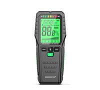 RDINSCOS Medidor de Humedad Sin Aguja,Medidor Humedad Pared con Batería,Pantalla LCD y Alarma Audible para Madera, Hormigón y Construcción (Profundidad: 0-19 mm)