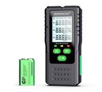 RDINSCOS Medidor EMF Soporta Detección EF/MF/RF,Detector de Campos Electromagnéticos con Pantalla LCD,Detector de Radiación para Hogar/Exterior/aza de Fantasmas
