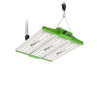 RDJ Bouns Lámpara de cultivo Astronaut de 120 W con UVA e IR, ángulo de panel ajustable, atenuación de 0 a 100 grados, luz para plantas de interior, espectro completo, para carpa 2x2