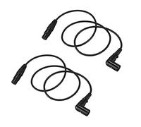 Rdjumpdjo 2X Cable XLR Macho una Hembra en áNgulo Recto, Cable de MicróFono, Cable de Señal para Equilibrio/Mezclador