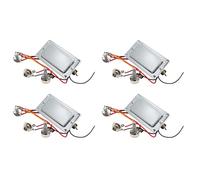 Rdjumpdjo 4X Kit de Arnés de de Guitarra Humbucker de Doble Bobina Precableado para Guitarra Eléctrica con Potenciómetro de 500 K, Potenciómetros de Tono de Volumen