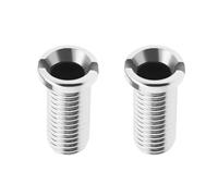 RDNKVB 2 Pieza Desague Tapon Fregadero,Tornillo de Colador de Fregadero,Cocina Tornillo Hueco Acero Inoxidable Espesar 304 Tornillo Hueco para Válvula de Desagüe Tornillo de Enchufe M12 25mm