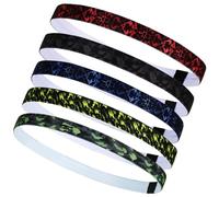 RDNKVB 5pcs Diadema Deportiva Elástica Deporte Cintas de Pelo Mini Headbands Banda Deportiva para Yoga Fitness