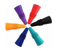 RDNKVB 6pcs Tapon Vino Tapones para Botellas Compuestos de Silicona Alimentaria de Máxima Calidad Fáciles Cómodos y Seguros para Guardar en tu Nevera o Vinoteca