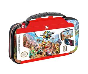 RDS - Estuche de viaje de lujo con licencia para Nintendo Switch 2, Nintendo Switch OLED y Nintendo, sistema de almacenamiento, fundas para tarjetas y tarjetas de juego