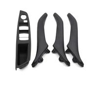 Rdtnvc Manija Puerta Interior 4 Piezas Para Serie 5 F10 F11 520d 523i 525i 528i 530i 535i 540i LHD Manija Interior Puerta Coche Cubierta Cuero Coche Maneta Puerta(Model B Black)