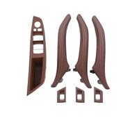 Rdtnvc Manija Puerta Interior Para Serie 5 F10 F11 F18 520 523 525 528 530 535 Volante A Izquierda Conjunto Manija Interior Puerta Cuero LHD Coche Maneta Puerta(LHD Red Brown)