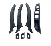 Rdtnvc Manilla puerta Para Serie 5 F10 F11 F18 528i 535i 520i 523i 525i LHD RHD Reposabrazos Interior Manija Puerta Cuero Conjunto 7 Uds. manija puerta interior(RHD BLACK)