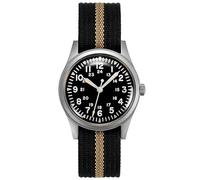RDUNAE - Relojes militares para hombre, reloj de cuarzo Miyota Super 2035 con movimiento luminoso retro con correa de nailon resistente al agua RA03, Negro -, reloj militar para hombre
