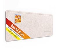 Rdutuok Tablero de Fieltro 86 x 42,5 cm, Alternativa Moderna al Corcho Autoadhesivo, Panel Plegable para Fotos y Vision Board con 20 Chinchetas - para Oficina, Cocina, Habitación Infantil,Camel