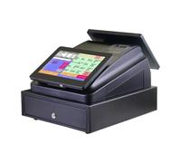 RDVXI Cajas Registradoras, Caja registradora electrónica Inteligente con Pantalla táctil Dual de 10,1 Pulgadas integrada, no Requiere instalación de Software