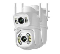 RDVXI Cámaras de Seguridad, Cámara 4K 8MP PTZ Pantalla Dual visión Nocturna AI Seguimiento automático al Aire Libre 4MP Seguridad cámara de vigilancia CCTV cámara IP(4MP NO SD Card)