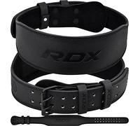 RDX 4” 6” Gimnasio Cinturón Levantamiento de Pesas, Cuero Soporte Lumbar Acolchado, 10 Agujeros Ajustable, Musculación Entrenamiento Peso Belt Halterofilia Powerlifting Fitness Gym Ejercicio, Hombre