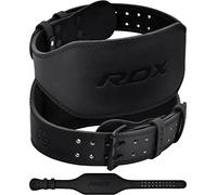 RDX 4” 6” Gimnasio Cinturón Levantamiento de Pesas, Cuero Soporte Lumbar Acolchado, 10 Agujeros Ajustable, Musculación Entrenamiento Peso Belt Halterofilia Powerlifting Fitness Gym Ejercicio, Hombre