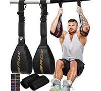 RDX AB Correas, Correas de eslingas, Cuero de Piel Maya Resistente para Levantar piernas, Entrenamiento Abdominal, Entrenamiento Colgante, Culturismo, Equipo de Fitness para Hombres y Mujeres