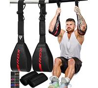 RDX AB Correas, Correas de eslingas, Cuero de Piel Maya Resistente para Levantar piernas, Entrenamiento Abdominal, Entrenamiento Colgante, Culturismo, Equipo de Fitness para Hombres y Mujeres