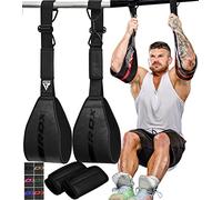 RDX AB Correas, Correas de eslingas, Cuero de Piel Maya Resistente para Levantar piernas, Entrenamiento Abdominal, Entrenamiento Colgante, Culturismo, Equipo de Fitness para Hombres y Mujeres