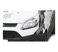 RDX Alerones de Faros Delanteros compatibles con Ford Transit Custom y Tourneo Custom 2012-2018 (ABS Blanco Brillante)