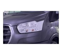 RDX Alerones de Faros Delanteros compatibles con Ford Transit (Faros halógenos Plateados) 2014- (ABS)