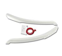 RDX Alerones de Faros Delanteros compatibles con Ford Transit (xenón y Faros halógenos Negros) 2014- (ABS Blanco Brillante)