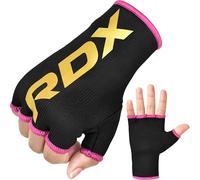 RDX Boxeo Guantes Interior, Medio Dedo Puño Protección Wraps, Muay Thai MMA Kick Boxing Martial Arts Formación Puñetazos Gimnasio, Hombres Mujeres