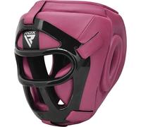 RDX Cascos Boxeo MMA Kick Boxing Entrenamiento, Maya Hide Cuero Headgear con Rejilla Facial Extraíble, Profesional Casco Protector para Muay Thai Sparring Grappling Taekwondo Karate, Hombre Mujere