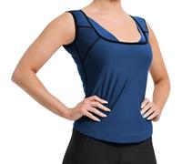 RDX Chaleco de Entrenamiento de Gimnasio para Mujer, Camiseta Sin Mangas de Entrenamiento Adelgazante para Pérdida de Peso, Moldeador de Cuerpo sin Mangas para Levantamiento de Pesas Correr Jogging…