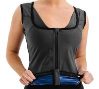 RDX Chaleco de Entrenamiento de Gimnasio para Mujer, Camiseta Sin Mangas de Entrenamiento Adelgazante para Pérdida de Peso, Moldeador de Cuerpo sin Mangas para Levantamiento de Pesas Correr Jogging