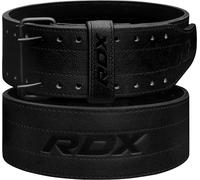 RDX Cinturón de levantamiento de pesas, cinturón de cuero de doble punta de 10 mm y 13 mm de grosor, soporte lumbar de 4 pulgadas, entrenamiento de fuerza de culturismo