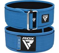 RDX - Cinturón de musculación automático con cierre de llave, 4" ajustable para espalda lumbar, levantamiento de pesas, entrenamiento de fuerza, ejercicio, gimnasio, levantamiento de cinturón, hombres