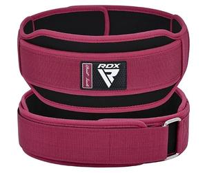 RDX Cinturón doble para levantamiento de pesas RX5 Pink-Xs