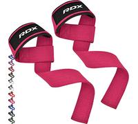 RDX - Correas de elevación para gimnasio: soporte de muñecas para los levantamientos de pesas, diseñadas para los ejercicios de musculación, color rosa