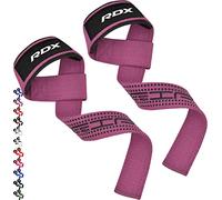 RDX Correas Levantamiento de Pesas, 5MM Neopreno Soporte de Muñeca Acolchado, Muñequeras Agarres Gel Straps, Powerlifting Fitness Peso Culturismo Gimnasio Deportivas Gym Agarraderas, Mujeres Hombres