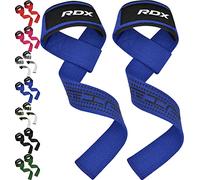 RDX Correas Levantamiento de Pesas, 5MM Neopreno Soporte de Muñeca Acolchado, Powerlifting Straps Muñequeras Agarres para Fitness Peso Culturismo Gimnasio Deportivas Gym Agarraderas, Mujeres Hombres