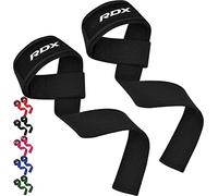 RDX Correas Levantamiento de Pesas, 5MM Neopreno Soporte de Muñeca Acolchado, Powerlifting Straps Muñequeras Agarres para Fitness Peso Culturismo Gimnasio Deportivas Gym Agarraderas, Mujeres Hombres
