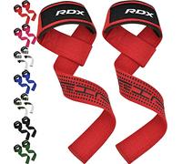 RDX Correas Levantamiento de Pesas, 5MM Neopreno Soporte de Muñeca Acolchado, Powerlifting Straps Muñequeras Agarres para Fitness Peso Culturismo Gimnasio Deportivas Gym Agarraderas, Mujeres Hombres