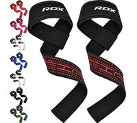 RDX Correas Levantamiento de Pesas, 5MM Neopreno Soporte de Muñeca Acolchado, Powerlifting Straps Muñequeras Agarres para Fitness Peso Culturismo Gimnasio Deportivas Gym Agarraderas, Mujeres Hombres