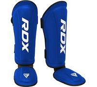 RDX Espinilleras Kick Boxing Muay Thai, Aprobado por SMMAF, Maya Hide Cuero Espinilla Empeine Protección, MMA Shin Pierna Guardia para Sparring Boxeo BJJ Kárate Entrenamiento Protector