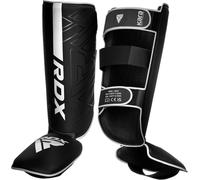 RDX Espinilleras Kick Boxing Muay Thai MMA Protección, Maya Hide Cuero Kara Espinilla Empeine Artes Marciales Entrenamiento Boxeo Sparring BJJ Kárate y Combate Training Pierna Protector