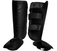 RDX Espinilleras Kick Boxing Muay Thai MMA Protección, Maya Hide Cuero Kara Espinilla Empeine Artes Marciales Entrenamiento Boxeo Sparring BJJ Kárate y Combate Training Pierna Protector