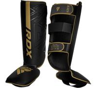 RDX Espinilleras Kick Boxing Muay Thai MMA Protección, Maya Hide Cuero Kara Espinilla Empeine Artes Marciales Entrenamiento Boxeo Sparring BJJ Kárate y Combate Training Pierna Protector