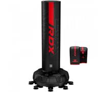 RDX free-standing punchbag set F6 6ft KARA with gloves red